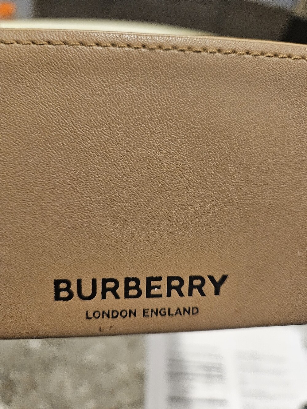 Burberry Beige Glasses Case